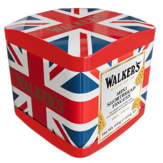 Walker's Mini Shortbread Fingers, Union Jack Tin, 100g
