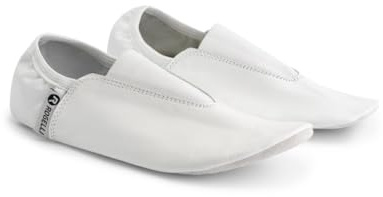 Rogelli Gymnastikschuhe Unisex - Turnschläppchen für Damen & Herren - Flexibel, rutschfest & Atmungsaktiv - Schläppchen für Tanz & Sport - Weiß
