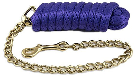 Aime Imports Basic Poly Lead Rope with Chain Purple