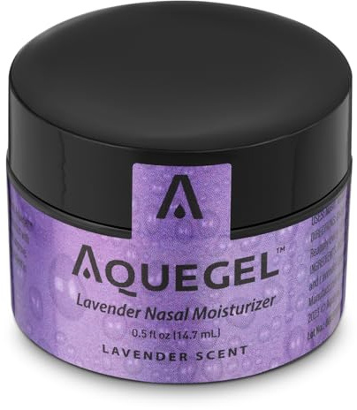 Crema hidratante nasal Aquegel con lavanda (duerme con tranquilidad), 12 horas para aliviar la sequedad nasal, gel nasal a base de agua, oxigenoterapia, sequedad nasal, hemorragias nasales