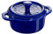 STAUB Ceramics Dutch Oven 3-piece Mini Round Cocotte, Dark Blue