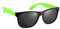 Komonee Black and Green Drifter Sunglasses Classic Style Retro Sun Shades Eye Glasses UV400 Protection Unisex For Men Women Golf Cycling Sports Fishing Travel