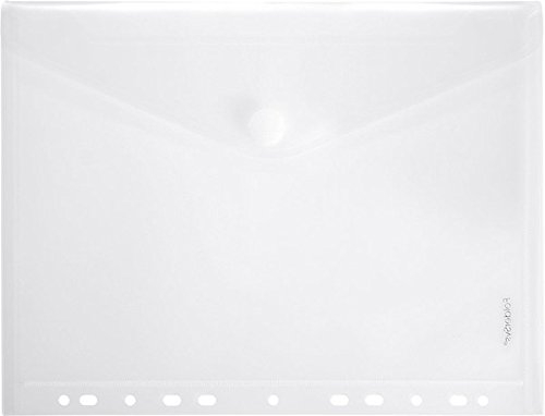 FolderSys Sichttasche A4, Klappe, Lochrand, transparent PG/10St