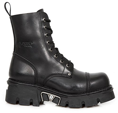 New Rock Unisex-Erwachsene M.NEWMILI083-S19 Combat Boots, Schwarz (Negro 001)