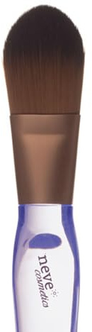 Neve Cosmetics pinceau pour visage à langue de chat adapté au correcteur et au fond de teint | Crystal Base