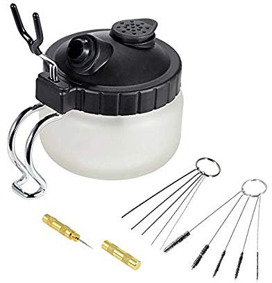 Ausuc Airbrush Reinigungspistole 4-teiliges Reinigungsset mit Airbrush Reinigungsset, Reinigungsbürste, Reinigung der Nadeln, Reinigung der Nadeln, Reinigungspaddel