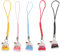 Cabilock Lot De 5 Pendentifs Porte Clé Forme De Chat - Bijoux De Telephone Maneki Neko Fortune - Feng Shui - Richesse - Santé - Symbole Pour Porte-CléS Deco Voiture, Cuivre
