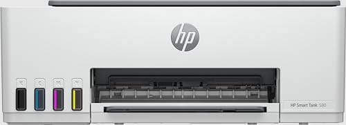 HP SmartTank 580 All-in-One Printer - A4 Color Ink, Print/Copy/Scan, Manual Duplex, WiFi