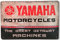 Mehr Relief-Schilder hier... Plaque en tôle rétro pour moto adaptée aux amateurs de Yamaha, décoration en relief, 30 x 20 cm, multicolore