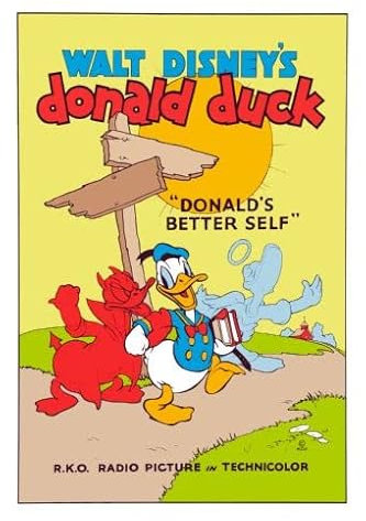 posters Donald Duck Donalds Better Self 40 x 61 cm, 40 x 61 cm