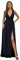 Ever-Pretty Robe pour Mariage Invité Femme Longue Fendue Col V Mousseline de Soie sans Manche A Line Chic Noir 38