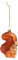 klevering Eichhörnchen Christbaumschmuck Glas Orange 10 cm