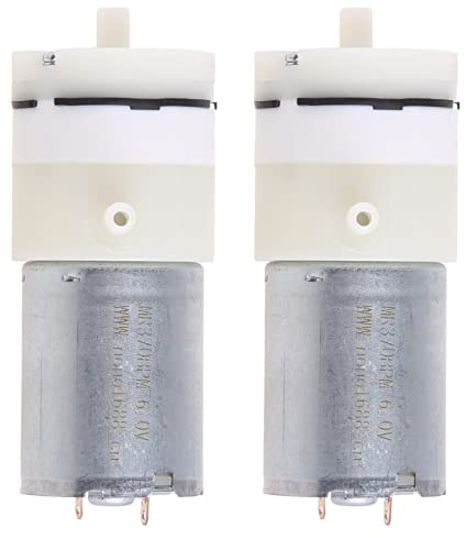 haiaxx 2X DC 3V-6V 5V 370 Motore Micro Mini Pompa d'Aria aspirapolvere per Acquario Pompa Aria Ossigeno Serbatoio