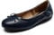 DREAM PAIRS Womens Ballet Flats Bow Slip-on Pumps Work Smart Office Formal Comfort Dolly Shoes,Size 5,Navy,SDFA2310W-E