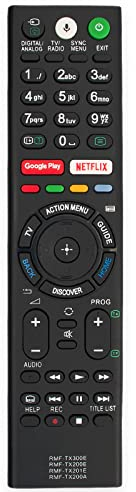 RMF-TX300E RMF-TX200E RMF-TX200A Telecomando di ricambio Compatibile con Sony Bravia TV KD-55XE8096 KD-49XE8096 KD-43XE8005 KD-55XE8505 KD-65XE8505 FW-49XE8001 KD-49XE8004 KD-75XE8596 KD-43XE8096