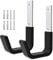 Juformin Heavy Duty Utility Hooks for Garage Storage Utility Hooks Wall Mount,Garage Hooks Heavy Duty,Garage Wall Hooks,Hose Holder,Bike Hooks,Ladder Hooks,Leaf Blower Hanger (2 Small)