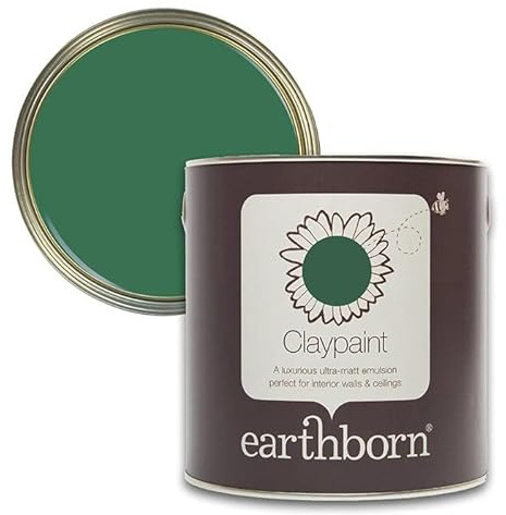 earthborn Claypaint, Breathable paint for Walls and Ceilings (Hobby Wood, 2.5 Litre)