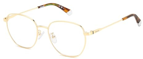N/A Brille mit Sehstärke für Damen optional mit Sonnenbrillentönung oder Blaulichtfilter, Rechteckig, gefertigt aus Metall (inklusive Brillenetui)