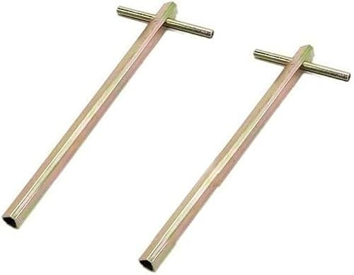 Rapoyo 2-teiliger dreieckiger Aufzugsschlüssel 100 mm spezieller Aufzugstürschlüssel lang 100 mm dreieckiger Aufzugsschlüssel