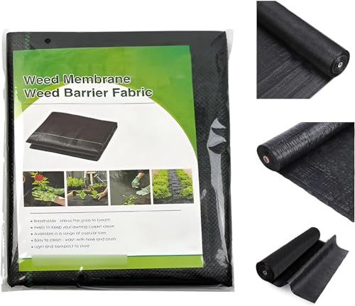 ZSMJAER Unkrautvlies Gartenvlies gegen Unkraut 10m² Garten Unkrautvlies Wasserdurchlässig 90g/m²，Reißfestes Unkrautflies, Hohe UV-Stabilisierung 1mx10m