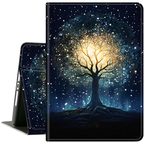 for Microsoft Surface Pro 9 13 Inch (2022 Released) Tablet Case,Slim Lightweight PU Leather Cover with Auto Wake/Sleep,Galaxy Tree