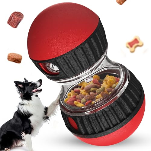 TRECKPET Dog Treat Dispenser Toy-Premium Puzzle Toy-Dog Puzzles for Smart Dogs with Adjustable Food Dispenser Suitable for Interactive Small-Medium and Large Breeds
