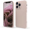 Red Ember Coque Antichoc pour iPhone, Coque de Protection Ultra Fine en Silicone Liquide Mat avec Doublure en Microfibre Douce Anti-Rayures – iPhone 14 Pro – Rose Pastel
