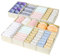 DIMJ 10Pcs Drawer Organiser, Dresser Dividers, Foldable Fabric Wardrobe Storage Organiser, Underwear Storage Boxes for Socks, Bras, Ties, Scarves, Handkerchiefs, Makeup, Baby Clothes(Beige)