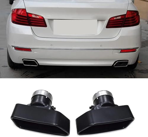Auto Auspuffendrohr Spitze für BMW F10 535i 5 Series, Modifizierter Auspuff Endrohr Edelstahl Auspuff Endrohr Ersetzen Endrohrblende Auspuff Blende Styling Zubehör