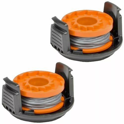SPARES2GO 2.5m Line Spool & Cover for Qualcast CGT25 CLGT1825D Strimmer Trimmer 1.5mm (Pack of 2)