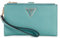 GUESS Damen Laurel Double Zip Wallet, Organizer-Geldbörse, Blaugrün/EIN Hauch von Paradies (Trace of Paradise)