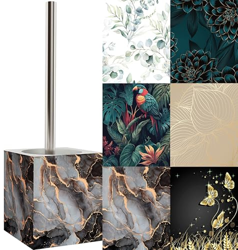 Sanilo WC Bürste, viele schöne Klobürsten zur Auswahl, hochwertige Qualität, Elegantes Design (Marmor Abstrakt)