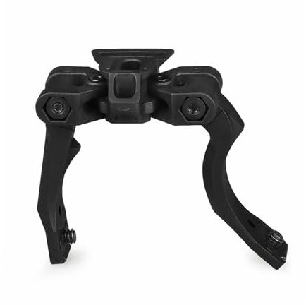 YSFHYAN Taktischer Metall J Arm NVG Mount Helmhalterung Adapter,NVG Mount Helmhalterung Adapter,Einstellbare Halterung,Stabile Verbindung,Passend füR PVS 14 NachtsichtgeräT