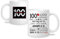 Yufansd Mug Tazza Salute 100° Compleanno Regali per Donne Uomo Ricordo Decorazione Idea Regalo per 100 Anni Nonno Nonna Papa Mamma Regalo di Compleanno Tazza di Ceramica 350 ml (100)