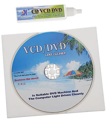 PHENOFICE Disque Nettoyeur CD Vcd DVD pour Lecteur Kit De Nettoyage Automatique Nettoyeur De Lecteur DVD Brosse De Nettoyage pour Appareil