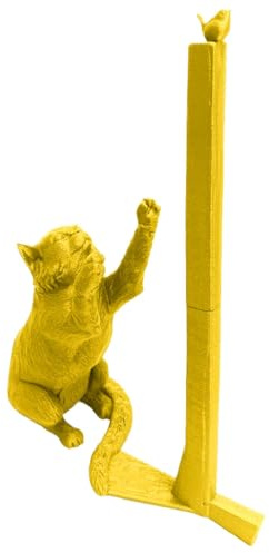 Küchenrollenhalter, Papierhandtuchhalter, Küchenrollenhalter mit Katzen-Skulptur aus Kunstharz, dekorativ, Küchenrollenhalter für Küche, Wohnzimmer oder Schlafzimmer