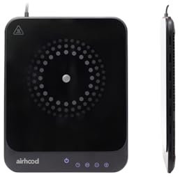 AirHood Placa de Inducción Ultra Delgada | 2000W con Modos Dual de Cocción y Control de Temperatura (60°C-240°C) | Diseño Compacto de 23mm | Compatible con Hierro Fundido y Acero Inoxidable