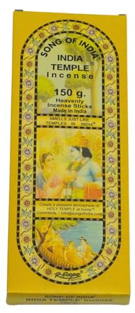 Song of India - India Temple Incense Sticks. 120 Stick Package. 150 Grams