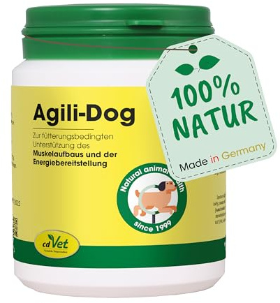 cdVet Naturprodukte Agili-Dog 70 g - Hund - Ergänzungsfuttermittel - Versorgung von Kräutern + Vitaminen + Eisen - Lustlosigkeit + nach Krankheit + Operation + während Trächtigkeit - Muskelaufbau -