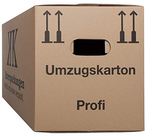 500 Umzugskarton Profi 2 wellig 45 kg 637 x 290 x 323 mm