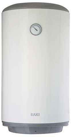 Baxi Must+ V510 Scaldacqua Elettrico Verticale, Boiler Scaldabagno a Accumulo per Acqua Calda Sanitaria, 100 Litri, 1,5 kW