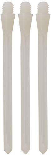 Unicorn Dartschäfte | Slikstik Plus | strapazierfähiges Polycarbonat | 3 Schäfte | weiß | kurz 56,6 mm