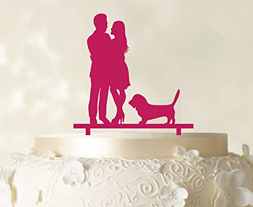 Printtoo Love You More Wedding Cake Topper mit Herz Cake Topper Color Option verfugbar 5-6 - 7 Zoll breit