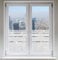 INDIGOS UG Sichtschutzfolie Fenster innen - Fensterfolie Milchglasfolie selbstklebend satiniert Blickdicht matt 80x50 cm - Glasdekorfolie für Fenster, Glastüren, Badezimmer, Büro