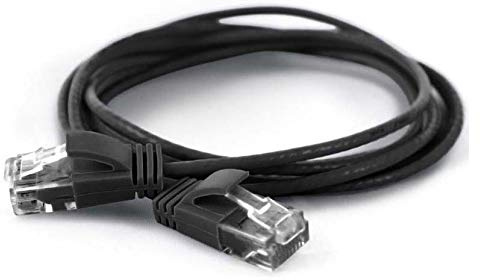 wantecWire Extra dünnes Patchkabel CAT.6 UTP, Länge 0.2 m, schwarz