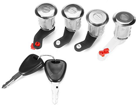 ProPlip KIT Serrures 4 barillets Compatible avec Renault Master Macott Opel Movano Nissan Interstar 7701470952 256524 + 2 clés