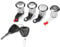 ProPlip KIT Serrures 4 barillets Compatible avec Renault Master Macott Opel Movano Nissan Interstar 7701470952 256524 + 2 clés