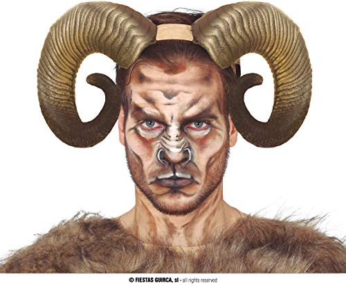 Fiestas Guirca Dämonen Hörner, Faun Hörner Cosplay, Geweih Haarreif, Cosplay Horns. Kostüm Zubehör für Karneval, Fasching Accessoires Herren u. Damen, Fastnacht, Halloween
