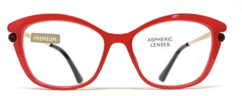 Neues Modell Lesebrille, Presbyopie, Überanstrengung der Augen, 5-Farben-Design. VENICE Premium Perl (Rot 3.00)