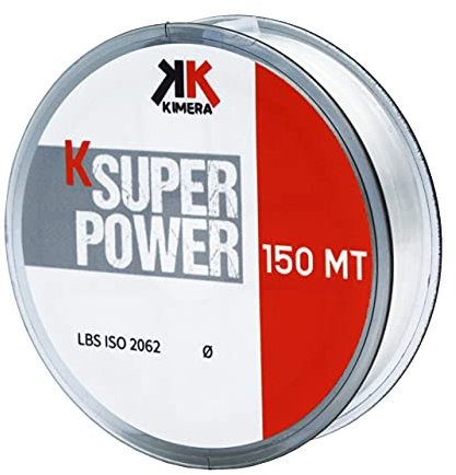 Kimera Mt 150, K-Super Power, Filo da Pesca Unisex Adulto, Cristal, 0.35